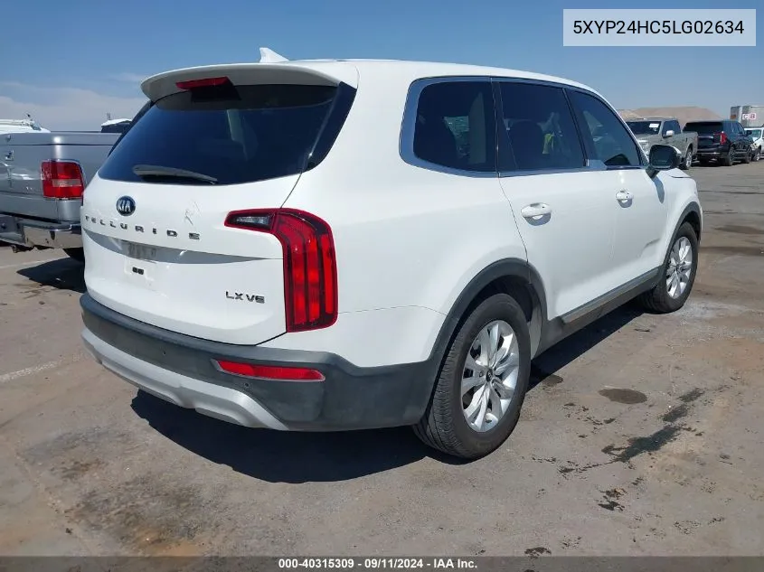 5XYP24HC5LG02634 2020 Kia Telluride Lx