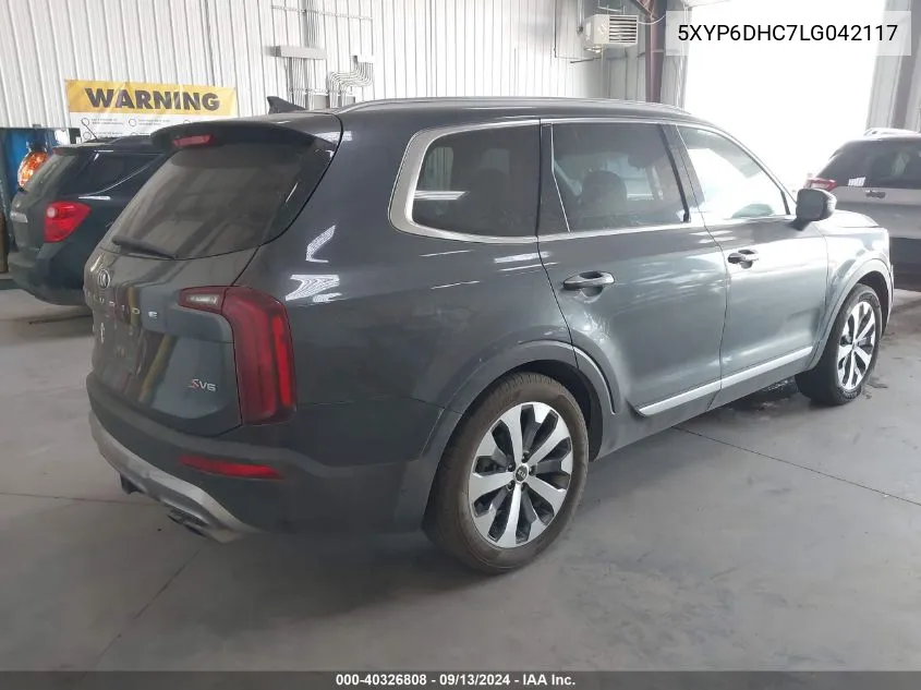 2020 Kia Telluride S VIN: 5XYP6DHC7LG042117 Lot: 40326808