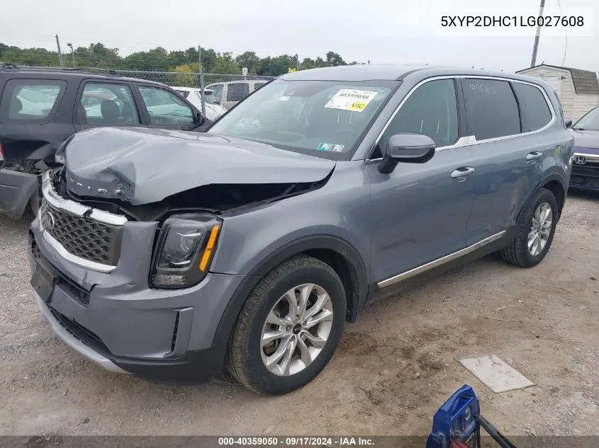 2020 Kia Telluride Lx VIN: 5XYP2DHC1LG027608 Lot: 40359050