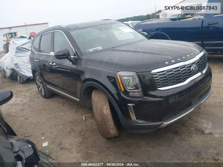 2020 Kia Telluride S VIN: 5XYP64HC8LG087843 Lot: 40423277