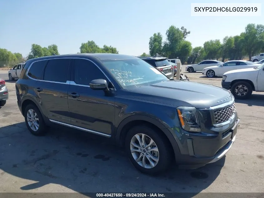 2020 Kia Telluride Lx VIN: 5XYP2DHC6LG029919 Lot: 40427650