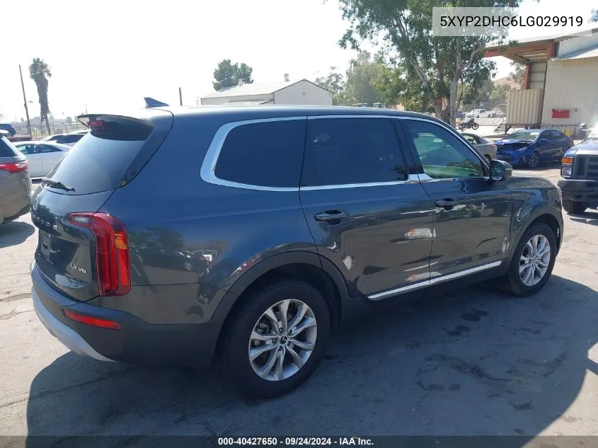 2020 Kia Telluride Lx VIN: 5XYP2DHC6LG029919 Lot: 40427650