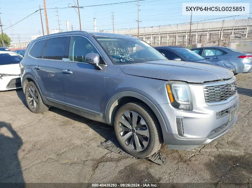 2020 Kia Telluride S VIN: 5XYP64HC5LG025851 Lot: 40435293