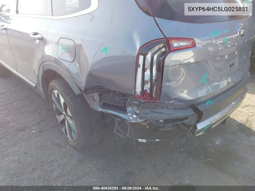 2020 Kia Telluride S VIN: 5XYP64HC5LG025851 Lot: 40435293