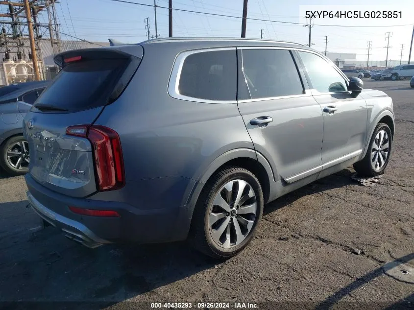 2020 Kia Telluride S VIN: 5XYP64HC5LG025851 Lot: 40435293