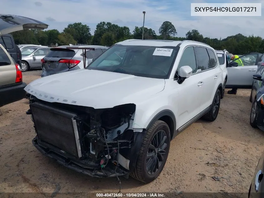 2020 Kia Telluride Sx VIN: 5XYP54HC9LG017271 Lot: 40472650