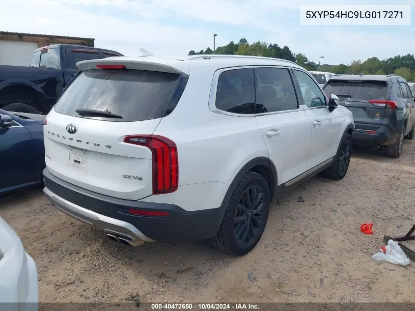 2020 Kia Telluride Sx VIN: 5XYP54HC9LG017271 Lot: 40472650