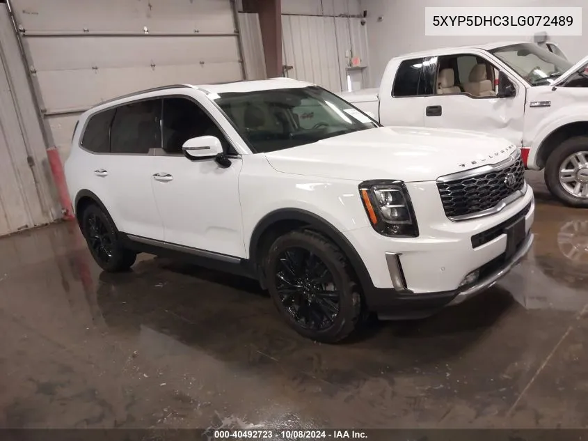 2020 Kia Telluride Sx VIN: 5XYP5DHC3LG072489 Lot: 40492723