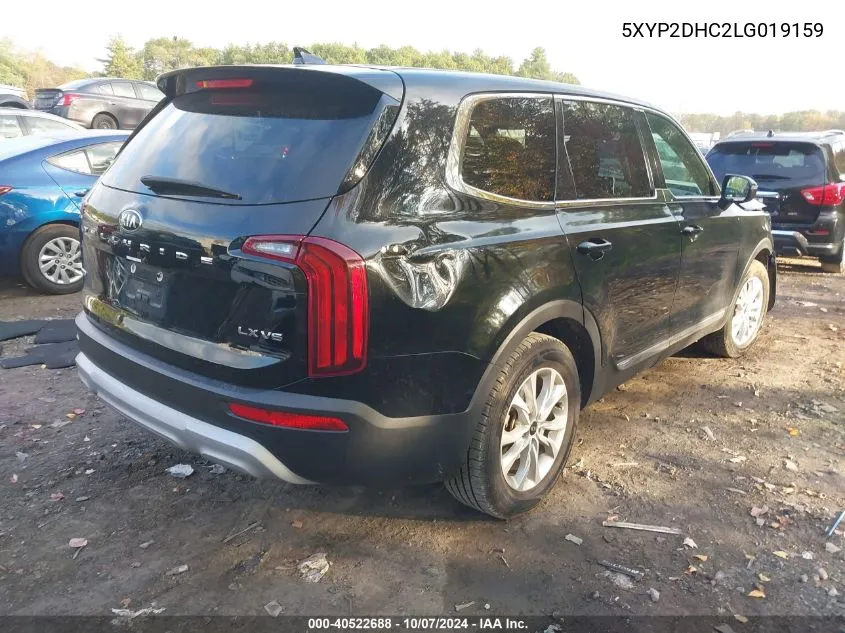 2020 Kia Telluride Lx VIN: 5XYP2DHC2LG019159 Lot: 40522688