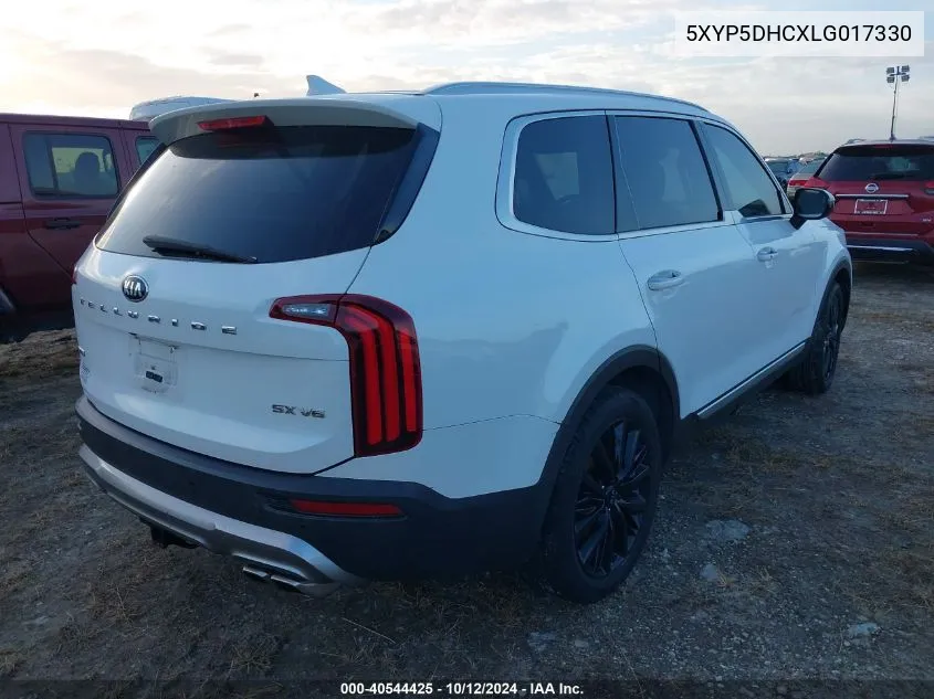 2020 Kia Telluride Sx VIN: 5XYP5DHCXLG017330 Lot: 40544425