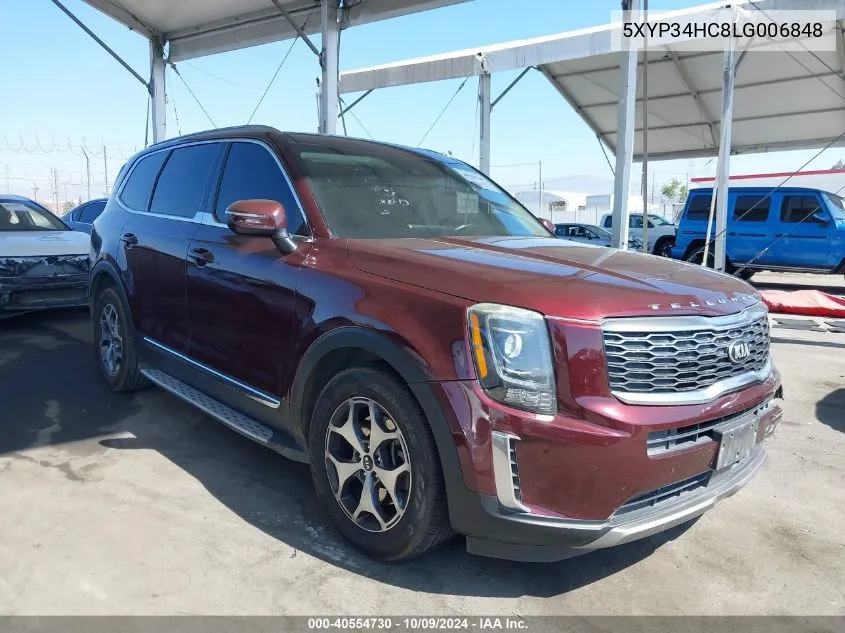 2020 Kia Telluride Ex VIN: 5XYP34HC8LG006848 Lot: 40554730