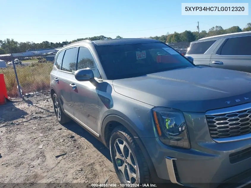 2020 Kia Telluride Ex VIN: 5XYP34HC7LG012320 Lot: 40557456