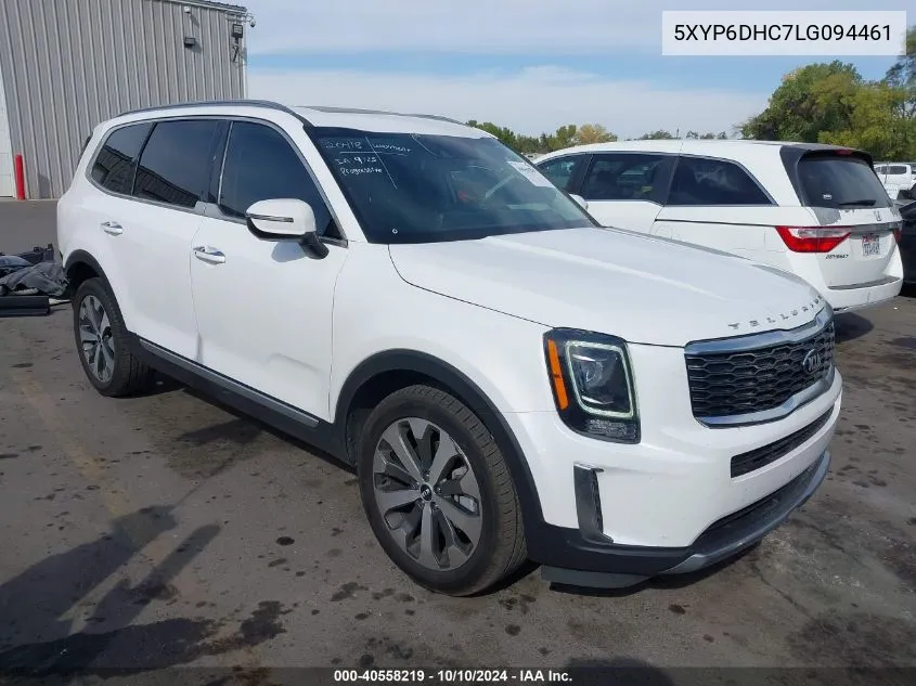 2020 Kia Telluride S VIN: 5XYP6DHC7LG094461 Lot: 40558219