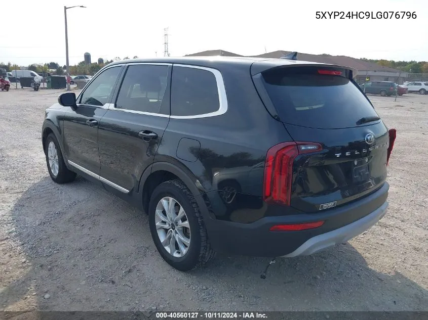 2020 Kia Telluride Lx VIN: 5XYP24HC9LG076796 Lot: 40560127