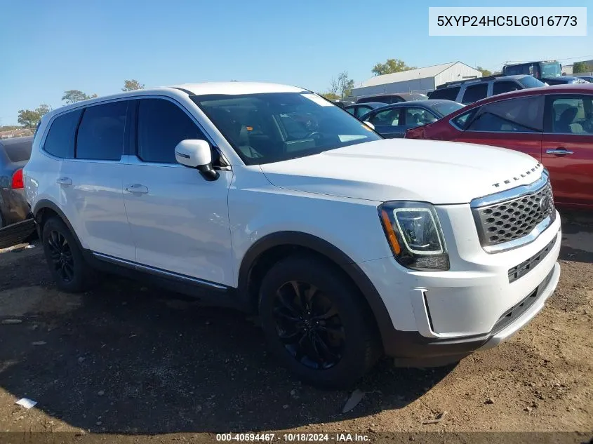 2020 Kia Telluride Lx VIN: 5XYP24HC5LG016773 Lot: 40594467