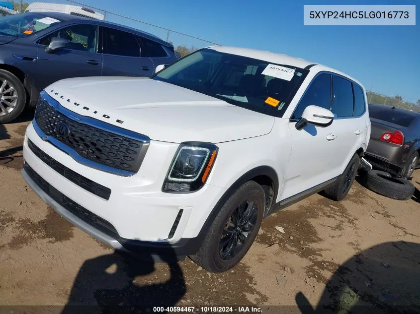 2020 Kia Telluride Lx VIN: 5XYP24HC5LG016773 Lot: 40594467