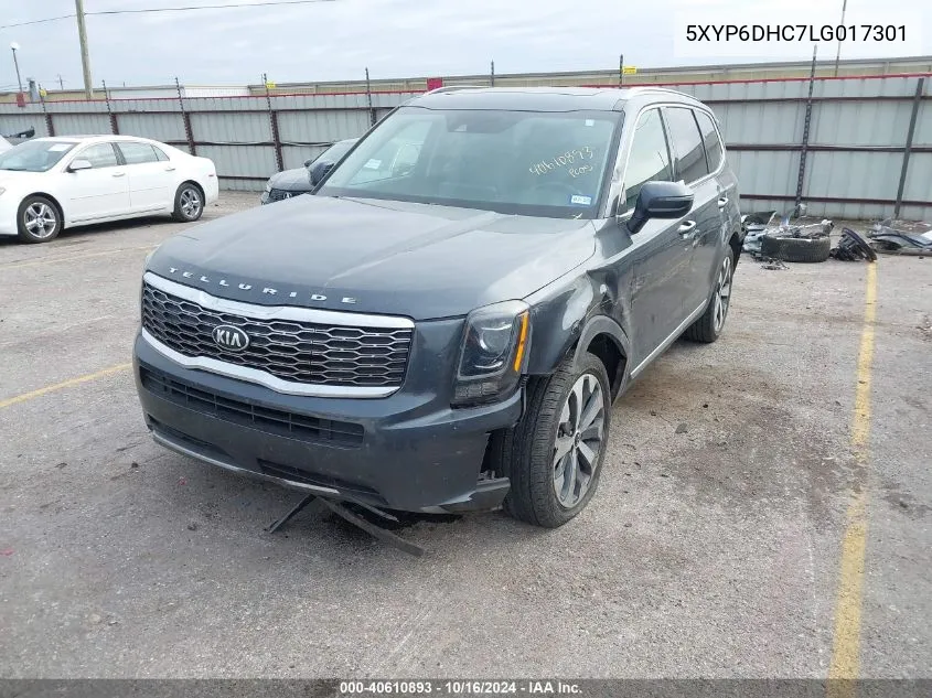 2020 Kia Telluride S VIN: 5XYP6DHC7LG017301 Lot: 40610893