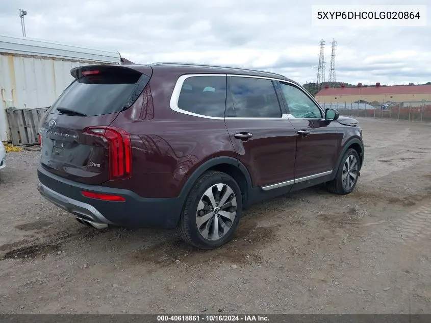 2020 Kia Telluride S VIN: 5XYP6DHC0LG020864 Lot: 40618861