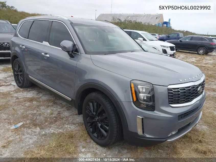 2020 Kia Telluride Sx VIN: 5XYP5DHC6LG029992 Lot: 40627434