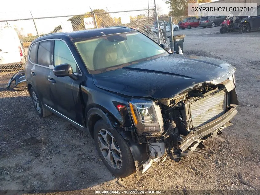 2020 Kia Telluride Ex VIN: 5XYP3DHC7LG017016 Lot: 40634442