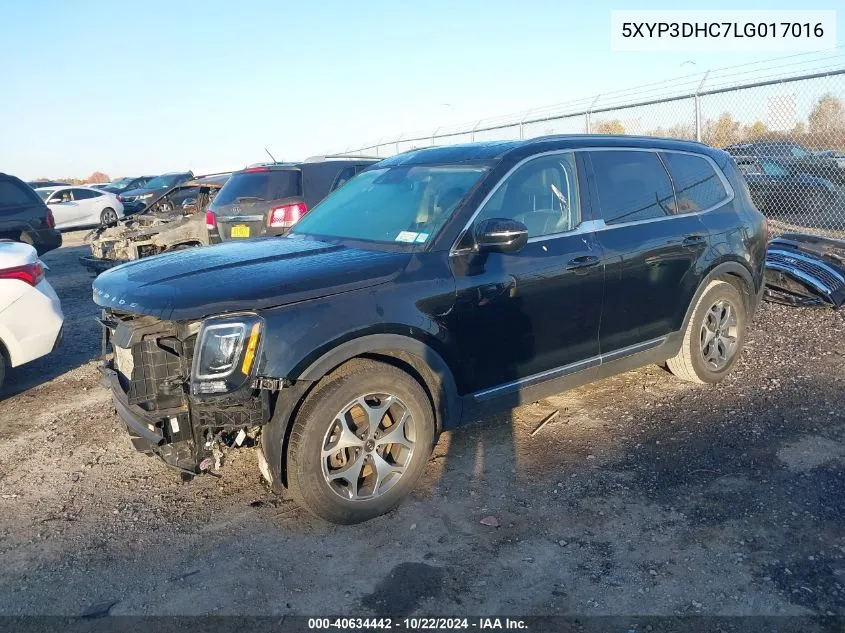 2020 Kia Telluride Ex VIN: 5XYP3DHC7LG017016 Lot: 40634442