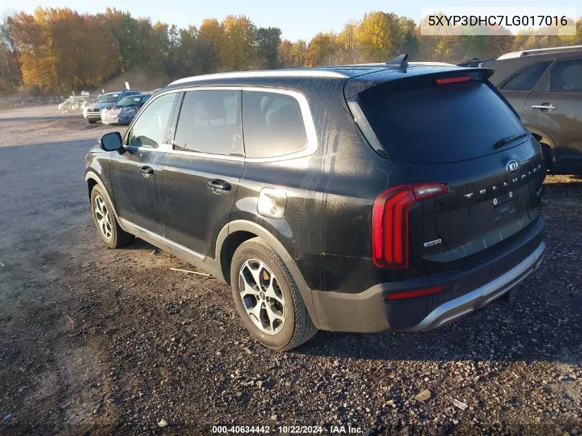 2020 Kia Telluride Ex VIN: 5XYP3DHC7LG017016 Lot: 40634442