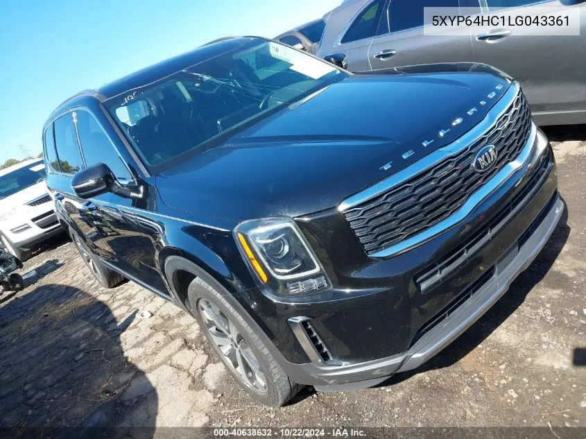 2020 Kia Telluride S VIN: 5XYP64HC1LG043361 Lot: 40638632