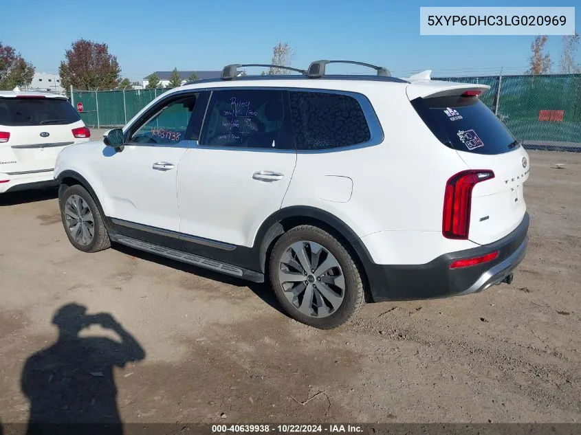 2020 Kia Telluride S VIN: 5XYP6DHC3LG020969 Lot: 40639938