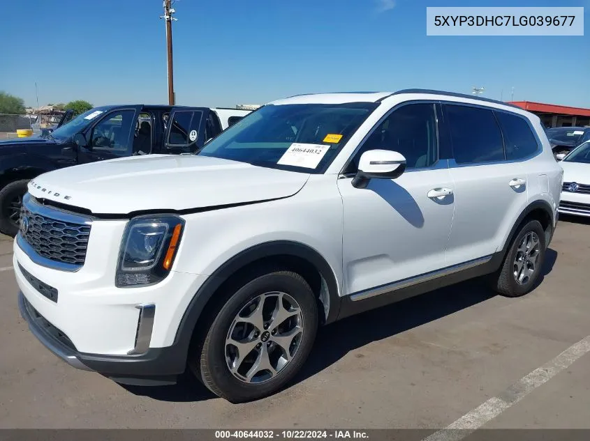 2020 Kia Telluride Ex VIN: 5XYP3DHC7LG039677 Lot: 40644032