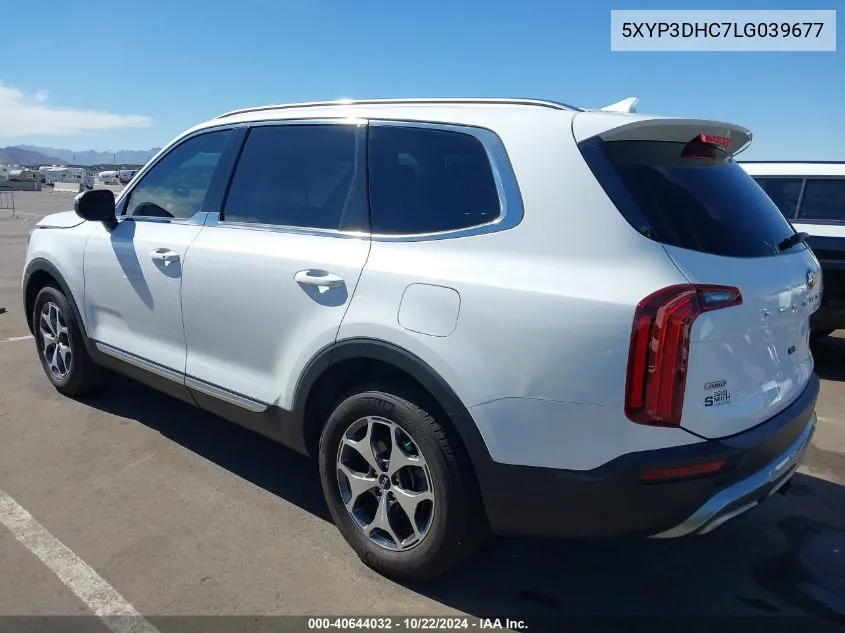 2020 Kia Telluride Ex VIN: 5XYP3DHC7LG039677 Lot: 40644032