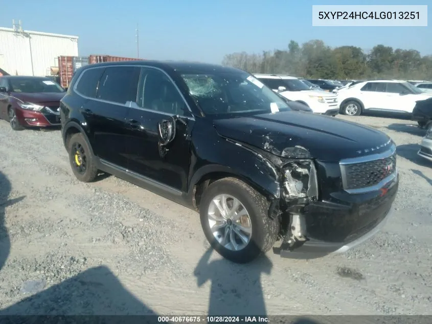 2020 Kia Telluride Lx VIN: 5XYP24HC4LG013251 Lot: 40676675