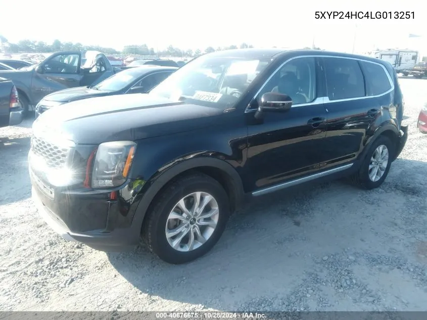 2020 Kia Telluride Lx VIN: 5XYP24HC4LG013251 Lot: 40676675