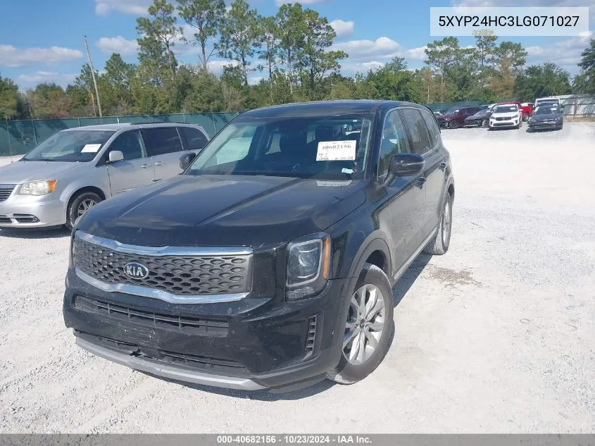 2020 Kia Telluride Lx VIN: 5XYP24HC3LG071027 Lot: 40682156