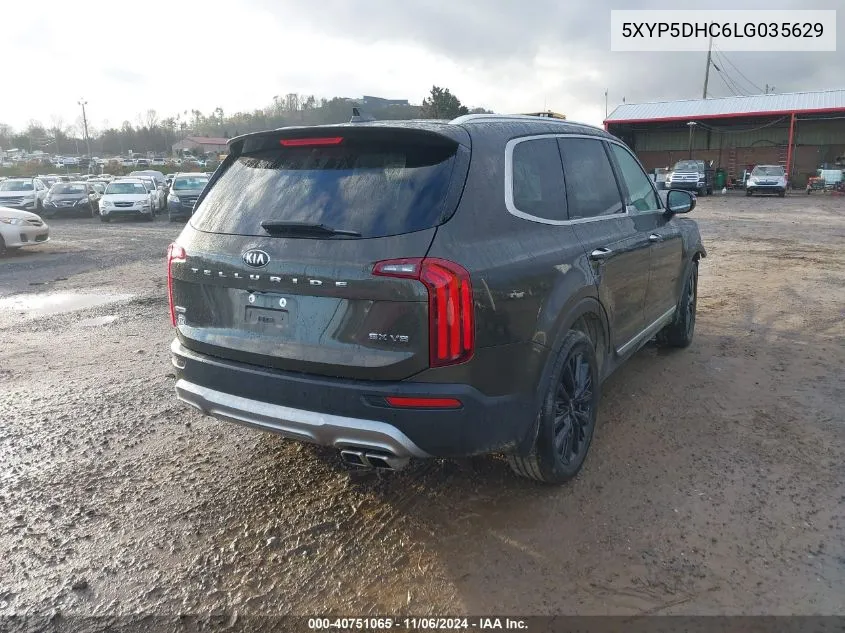 2020 Kia Telluride Sx VIN: 5XYP5DHC6LG035629 Lot: 40751065