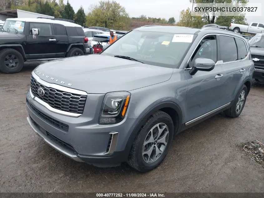 2020 Kia Telluride Ex VIN: 5XYP3DHC1LG037827 Lot: 40777252