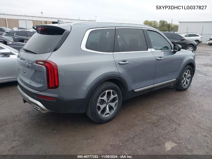 2020 Kia Telluride Ex VIN: 5XYP3DHC1LG037827 Lot: 40777252