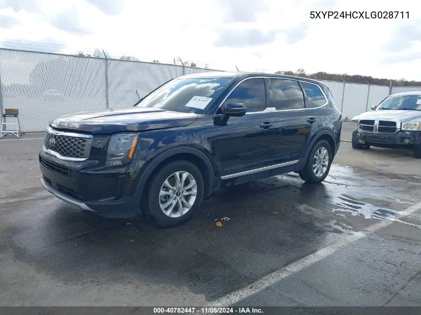 2020 Kia Telluride Lx VIN: 5XYP24HCXLG028711 Lot: 40782447