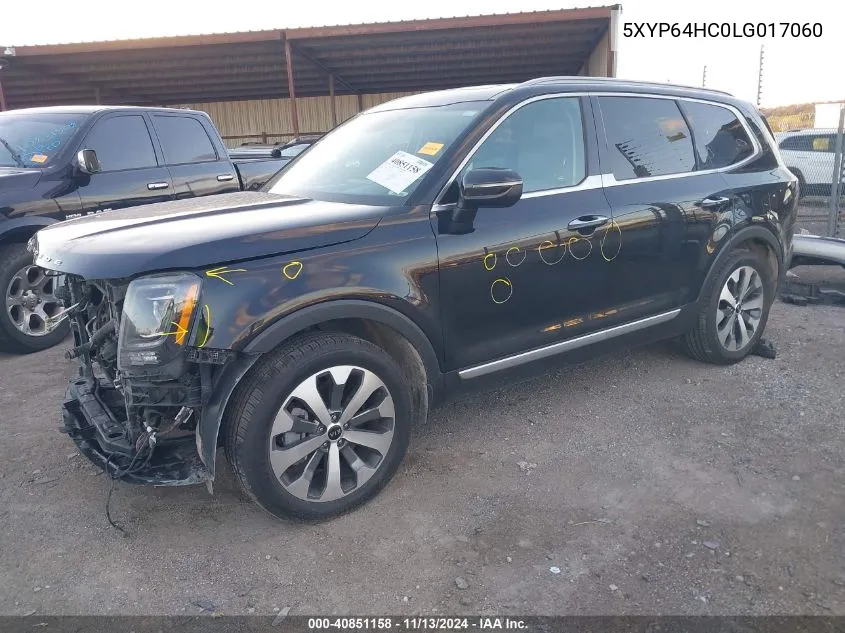 2020 Kia Telluride S VIN: 5XYP64HC0LG017060 Lot: 40851158