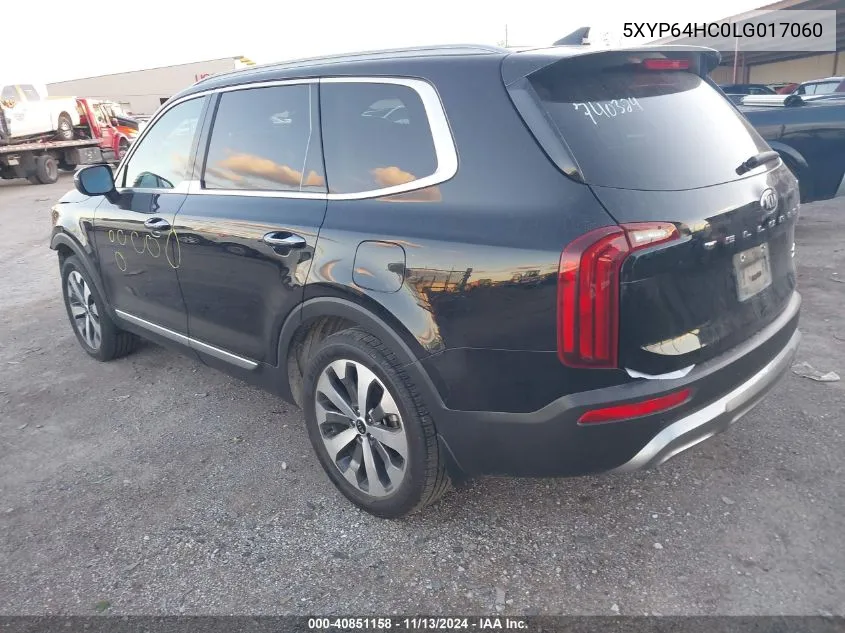 2020 Kia Telluride S VIN: 5XYP64HC0LG017060 Lot: 40851158