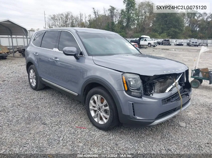 2020 Kia Telluride Lx VIN: 5XYP24HC2LG075120 Lot: 40860460