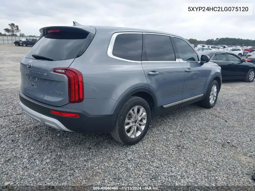 2020 Kia Telluride Lx VIN: 5XYP24HC2LG075120 Lot: 40860460