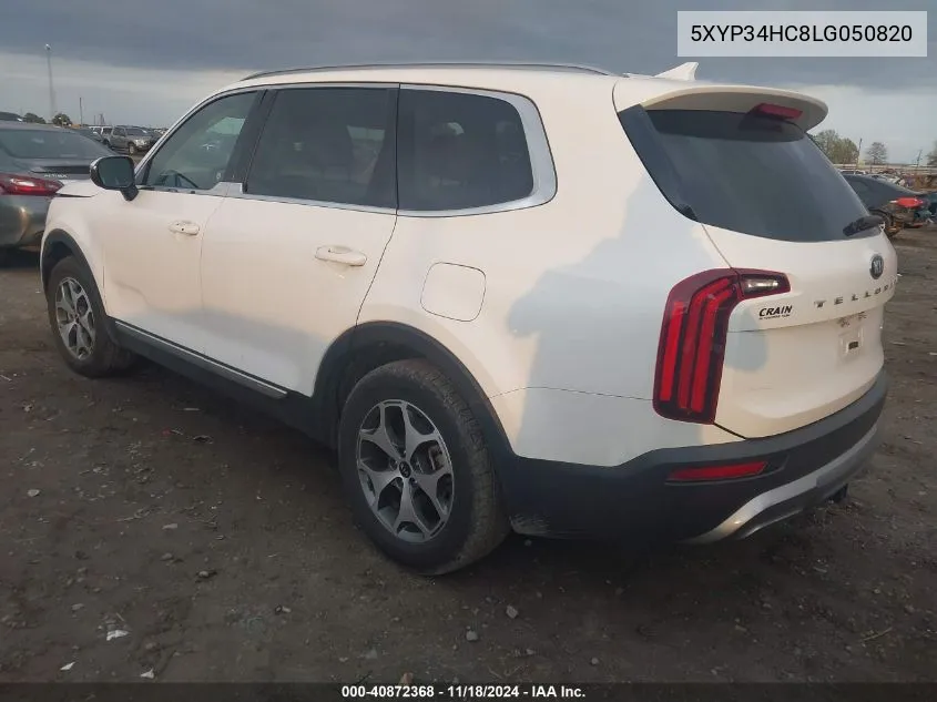 2020 Kia Telluride Ex VIN: 5XYP34HC8LG050820 Lot: 40872368