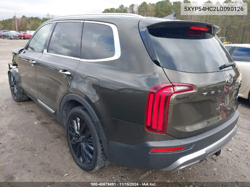 2020 Kia Telluride Sx VIN: 5XYP54HC2LG090126 Lot: 40879491