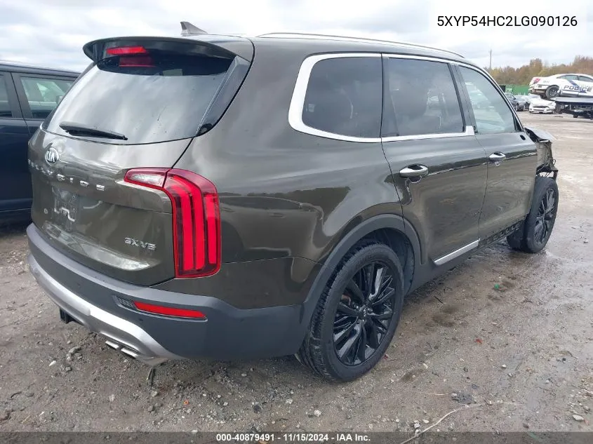 2020 Kia Telluride Sx VIN: 5XYP54HC2LG090126 Lot: 40879491