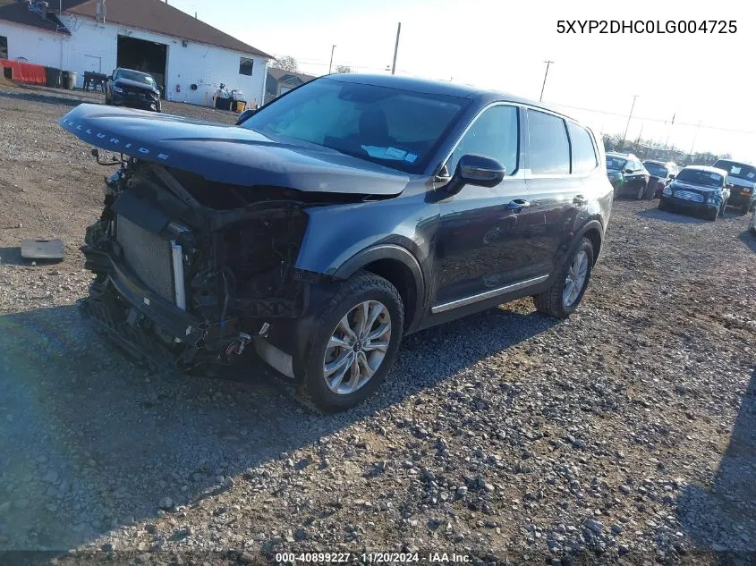 2020 Kia Telluride Lx VIN: 5XYP2DHC0LG004725 Lot: 40899227