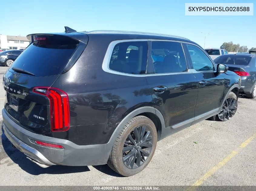 2020 Kia Telluride Sx VIN: 5XYP5DHC5LG028588 Lot: 40909745