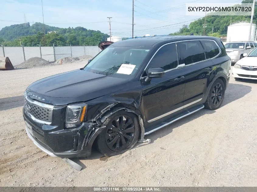 2021 Kia Telluride Lx VIN: 5XYP2DHC6MG167820 Lot: 39731166