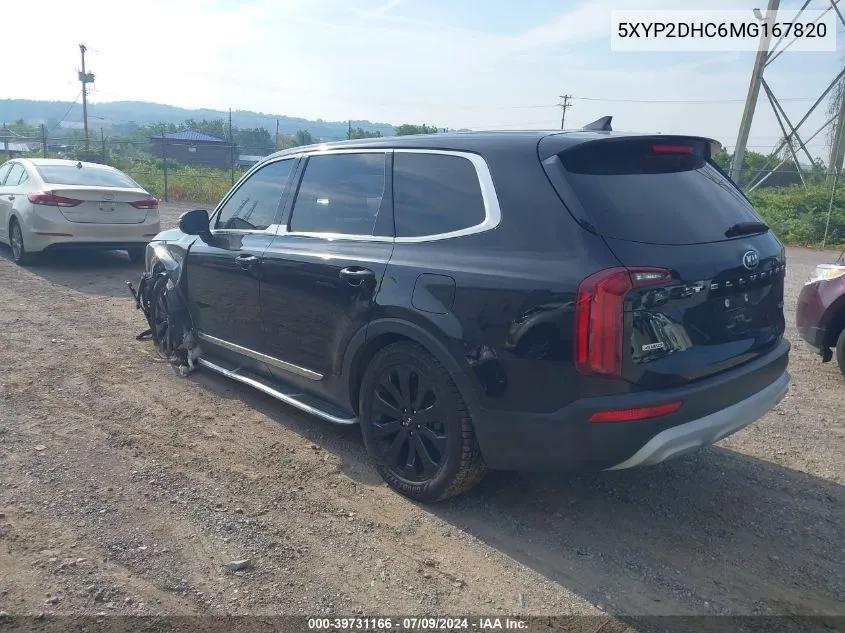 2021 Kia Telluride Lx VIN: 5XYP2DHC6MG167820 Lot: 39731166