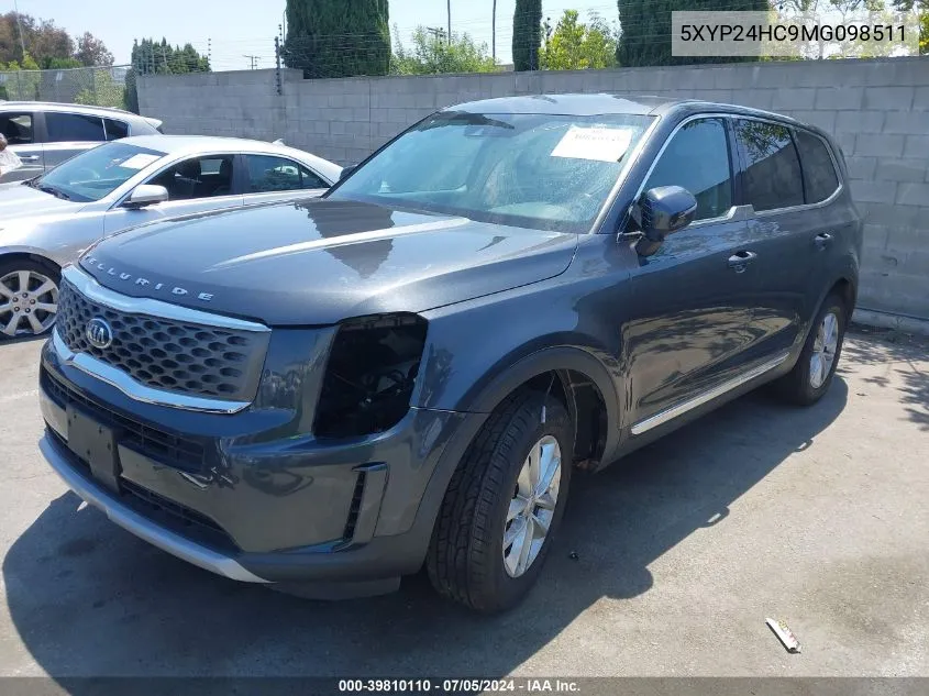 5XYP24HC9MG098511 2021 Kia Telluride Lx