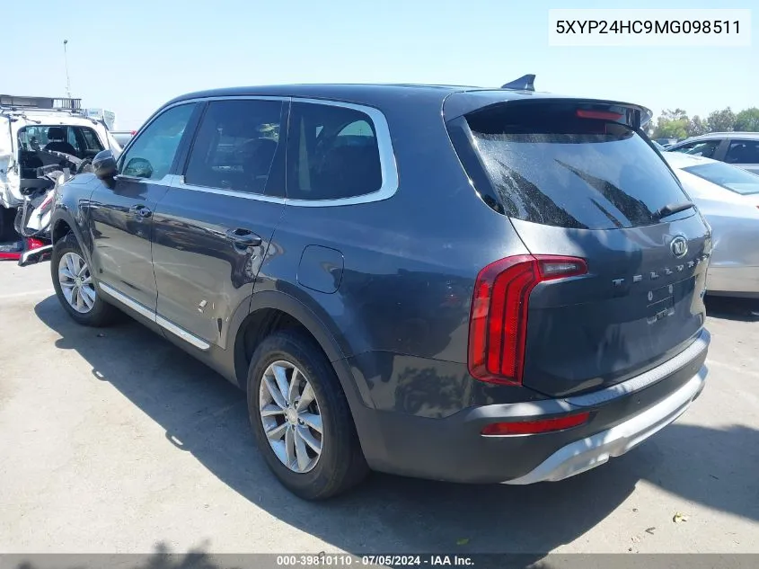 5XYP24HC9MG098511 2021 Kia Telluride Lx